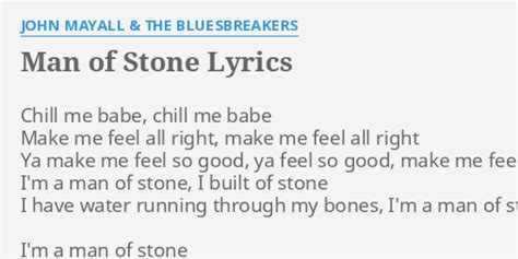 man of stone lyrics